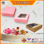 Cake Box/ Pizza Box/ Packing Box/ Packaging Box/ Kotak Kuih Talam/ Kuih Box/ Kuih Lapis/ Pink Window