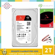 Seagate IronWolf Pro（ST2000NT001）2TB HDD 7200 RPM 256MB Cache SATA 6Gb/s 3.5" Internal Hard Drive