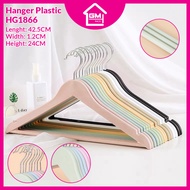 [GMRACK] HANGER PLASTIC (GOLD HOOK) 1PC HANGER PP PLASTIK NON SLIP HANGER BAJU CLOTHES PANTS SKIRT T