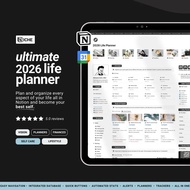 2026 Notion Life Planner Template Planner Template Dashboard Aesthetic Second Brain Digital Planner