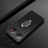 Classic Black Soft TPU Casing For IIIF150 Air3  Phone Case With Car Magnetic Metal Ring Holder Stand