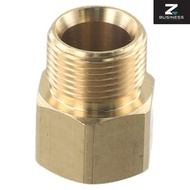 ZS  M22 15mm Male Thread to M22 14mm Female Metric Adapter Pressure Washer Brass