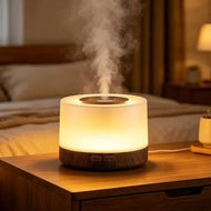 Air Humidifier USB Aroma Diffuser Night Light Lamp H2O Mist Spray Room Purifier