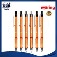 6 ด้าม rOtring ดินสอกด Visuclick Mechanical Pencil 2B 0.5 mm. Lead Green Orange - Rotring Visuclick ดินสอกด 2B ขนาด 0.5 มม. สีเขียว  ส้ม