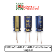 2Pcs - Elko 63v 470uF / 470uF 63v Samwha Original