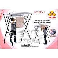 [Hot new products] ☜TKTT 3V 4PA640S 12+4 Bars Anti Rust Foldable Clothes Drying Rack Hanger/ Towel H