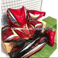COVERSET LC135 V1 MERAH HITAM HLY