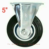 5" Inch Rubber Trolley Wheels Dead Trolley Wheels
