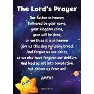 ❮SG Seller❯ Christian Bible Verse Poster (50pcs/pkt)- The Lord's Prayer