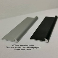 45°/90° 3MM & L ALUMINIUM PROFILE (FLOORING ACCESSORIES)