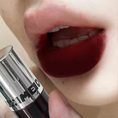 Matte Mousse Lipstick Punk Dark Red Lip Mud Waterproof Lasting Smoky Nude Purple Molten Chocolate Da