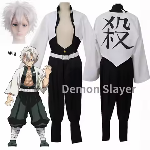 Anime Demon Slayer Cosplay Costume Kimetsu No Yaiba Sanemi Shinazugawa Cosplay Kisatsutai Team Unifo