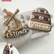1pc Estonia Landscape 3D Stereo Fridge Magnet, Travel Souvenir Collection, Personalized Travel Souve