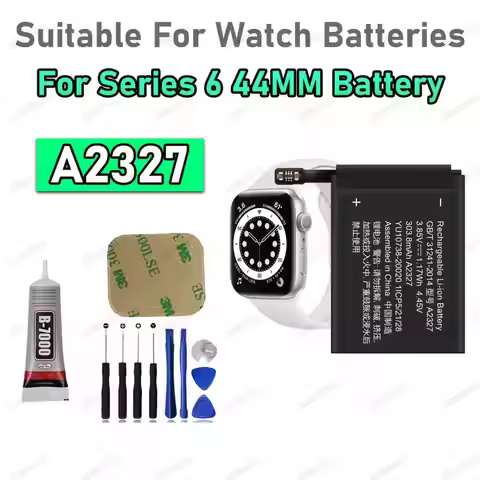 100% New High Quality A2345 A2327 Battery For Apple Watch Series 6 40mm 44MM Bateries IWatch 6 44mm 