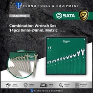 SATA 09026 Combination Wrench Set 14pc, 8mm-24mm, Metric, 3kg