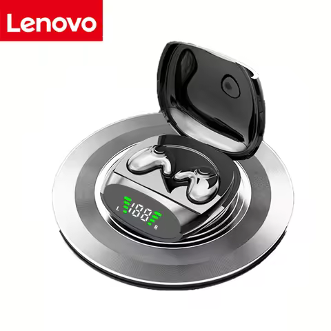 Lenovo Invisible Earbuds Tiny Headphones Hidden Noise Cancelling Wireless Headsets Sports Stereo Blu