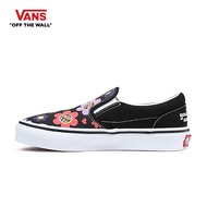 VANS CLASSIC SLIP_ON ( 4_8 YEARS ) - RADICALLY HAPPY BLACK รองเท้า แวนส์ สำหรับเด็ก ผู้ชาย ผู้หญิง