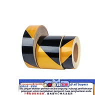 Contact before order】Products Warning Tape Warning Tape Black and Yellow Twill Reflective Strip Floo