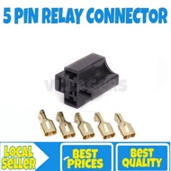 Relay Socket Connector For 4 Pin 5 Pin Relay 6.3mm Auto Vehicle Relay Socket Holder Tapak Relay
