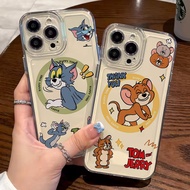 Cartoon T-Tom and J-Jerry Phone Case For OPPO Reno 13 13F 12 12F 11 11F 10 8 8z 8t 7 7z 6 6z Pro Plu