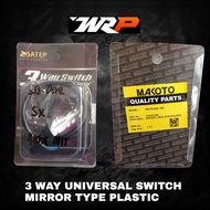 MAKOTO 3 WAY SWITCH UNIVERSAL SIDE MIRROR TYPE (LEFT&RIGHT)