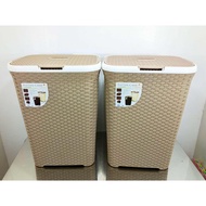 Rattan Laundry Basket w/Wheels (2 Sizes)