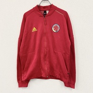 adidas運動外套/球衣，紅色， XO碼，古著。