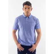 Men's Polo Tee 95% Cotton Elastic & Breathable, Jacquard Design, S-2XL (Light Blue) ID0330