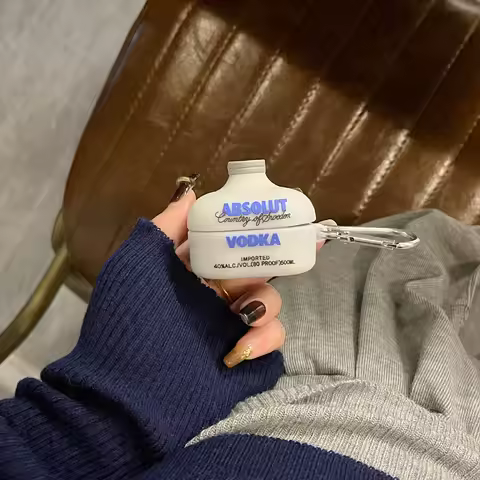 Creative Wine Bottle for Samsung Galaxy Buds FE Case Funny Case for Galaxy buds2 Pro/buds Live / bud