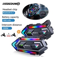X10 Y20 MAX Wireless Intercom Motorcycle Helmet Headset Bluetooth 5.3 IPX6 Waterproof RGB Voice Cont