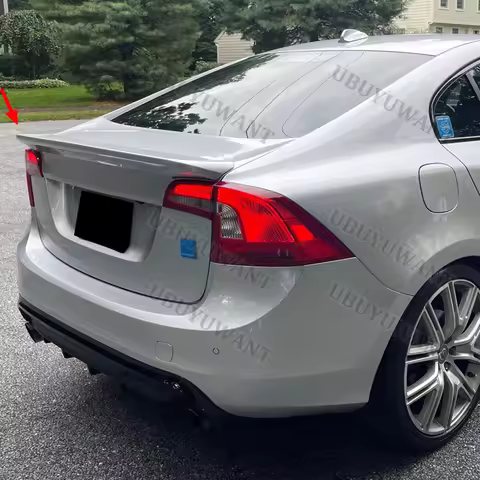 For VOLVO S60 2014-2016 VOLVO S60 ABS Plastic Rear Trunk Wing Tail Car Body Kit Accessories