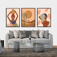 Boho, terracotta, tribal print,modern stylish living room wall art canvas print poster 87878