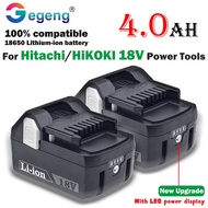 Upgrade 18V 4Ah Power Tools Li-Ion Battery For Hitachi/Hikoki 18V Bsl1830 Bsl1850 Bsl1860 Bcl1815 E