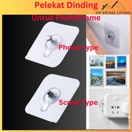 SW Pelekat Gantung Photo Frame dan Jam Tak Perlu tebuk Lubang Photo Frame Hook Clock Hanger without 