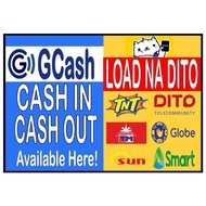 GCASH SIGNAGE LAMINATED AND SINTRA BOARD HIGH QUALITY PRINT WATERPROOF NON FADED