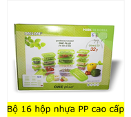Bộ 16 Hộp nhựa đựng thực phẩm Oneplus Olive gift set Made in Korea - Daewoo Official