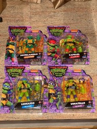［全新］忍者龜電影四兄弟系列 2023 TMNT, Teenage Mutant Ninja Turtles, Mutant Mayhem, playmates toy's hero set of 4
