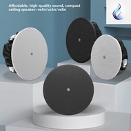 Yamaha VC4N 4" 2-Way Ceiling Speaker - Low-Profile No Back Can Design, 160° Wide Coverage for BGM & 
