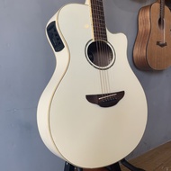 Gitar Akustik Yamaha Apx 600 original Second vintage white