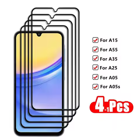 For Samsung Galaxy A15 Tempered Glass Samsung Galaxy A15 A55 A35 A25 A05 A05S Screen Protector Prote