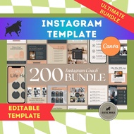 Coach Canva Instagram Template Bundle | Canva Template Bundle | Editable Template | Coach Instagram 