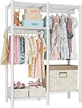 Ulif 4 Tiers Garment Rack for Students, Teenagers, and Children's Room, Freestanding and Portable He