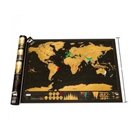 Of Map Scratch The World Travel Edition Deluxe Scratch Map Off Personalized