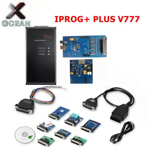 IPROG+ Plus V777 Full Adapters Support IMMO/Mileage/Airbag Reset Replace Tango CarProg Digiprog3 ipr