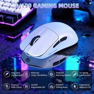 เมาส์เล่นเกมไร้สาย MAGIC-REFINER AJ199, 3 โหมด, เบาพิเศษ 49 กรัม, ประสิทธิภาพสูง 24000 DPI