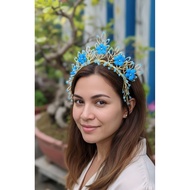 Crown Headdress biru Crown Pengantin