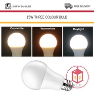 (N. L. H) 15W 3 Colour Bulb/Mentol 3 warna/3in1 Bulb