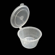 (100pcs±) 50ml Plastic Sauce Container / 2oz Sauce Container 2oz Deli Container / Bekas Sos Makanan 