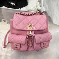 Chanel duma小青蛙 雙肩包mini粉色