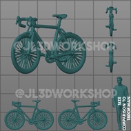 JL3D Motor Scale 1/ Bike64 A for Hotwheels Mini GT Tarmac